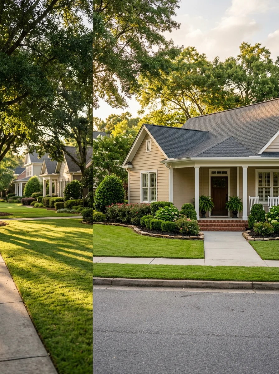 Moreland home exterior with traditional design and well-maintained property.